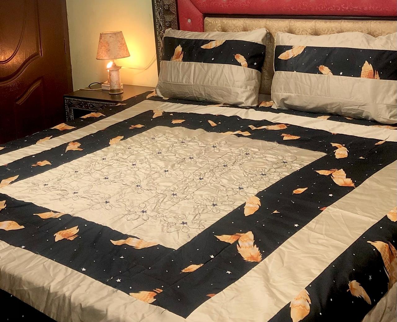 Embroidered Patchwork bed sheet*