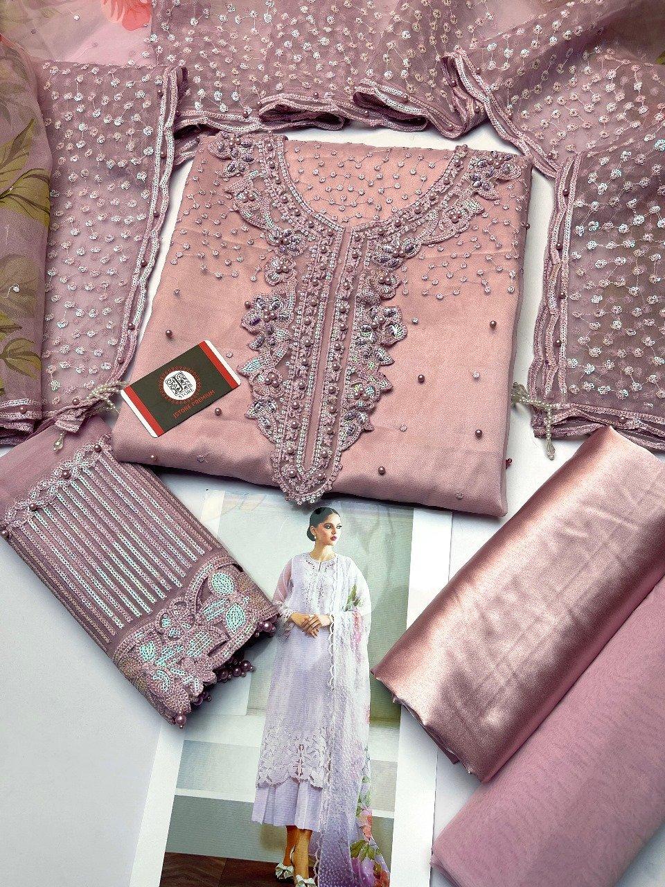 BAROQUE CHANTELLE ORGANZA EMBROIDERED 3 pcs unstitched