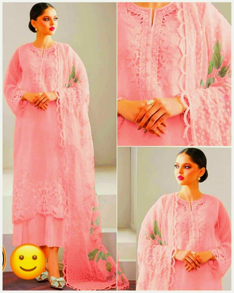 BAROQUE CHANTELLE ORGANZA EMBROIDERED 3 pcs unstitched