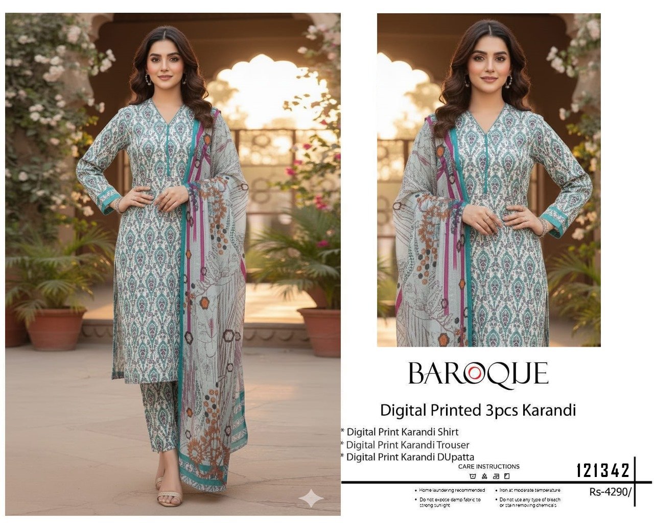 Baroque _Maria b_ Iznik aneela 3 PCS COLLECTION*