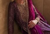 Ahmozi Presenting Azure Chiffon Embroidered Unstitched Collection