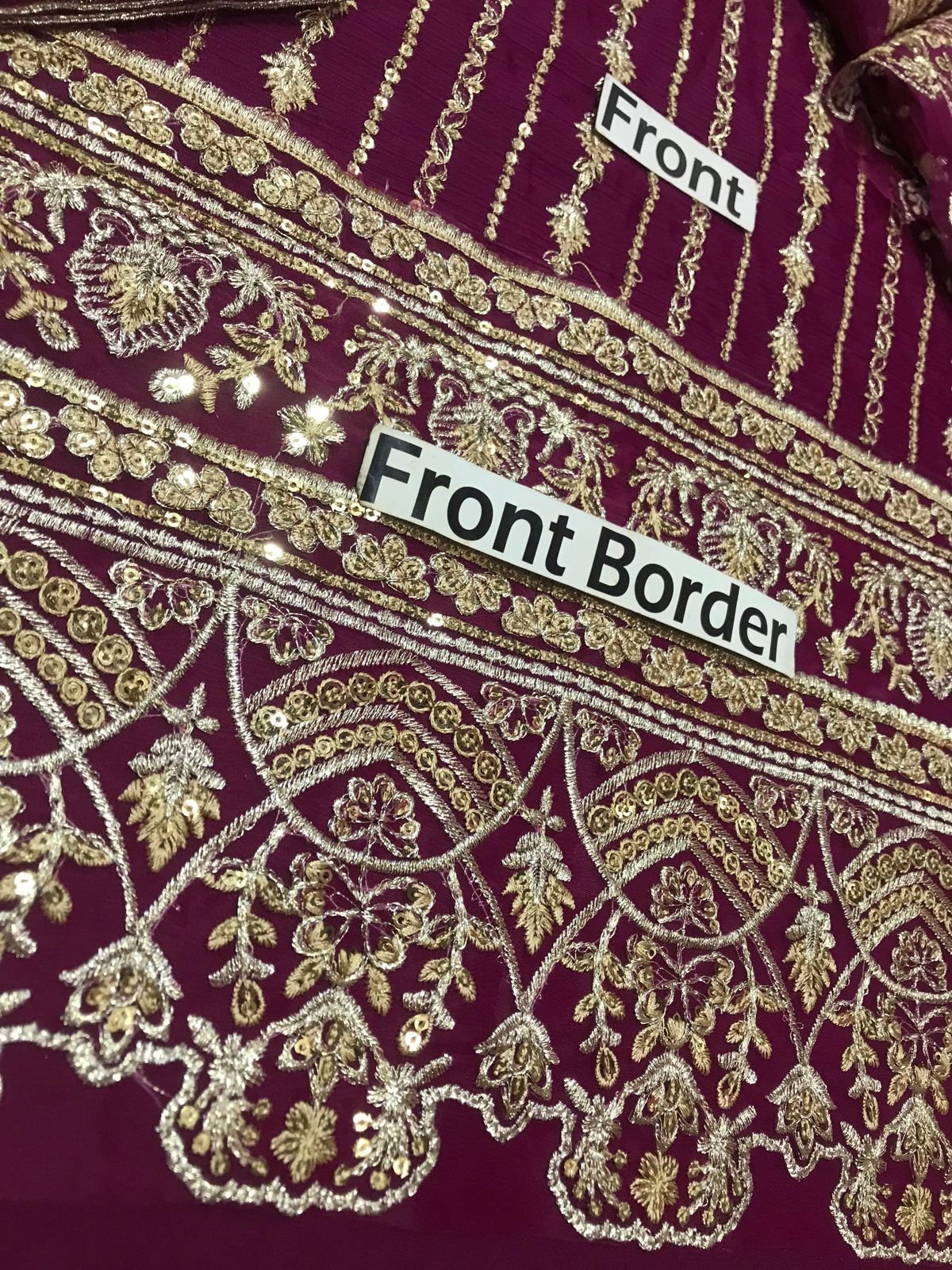 Ahmozi Presenting Azure Chiffon Embroidered Unstitched Collection