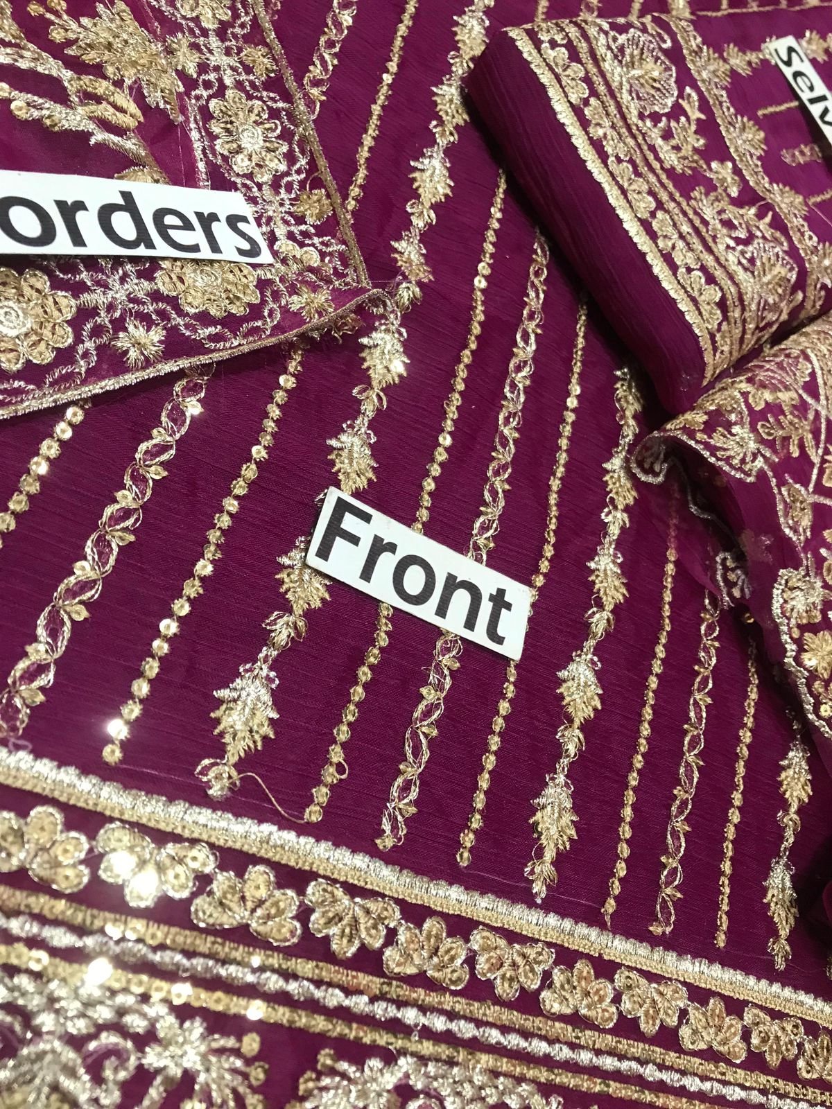 Ahmozi Presenting Azure Chiffon Embroidered Unstitched Collection
