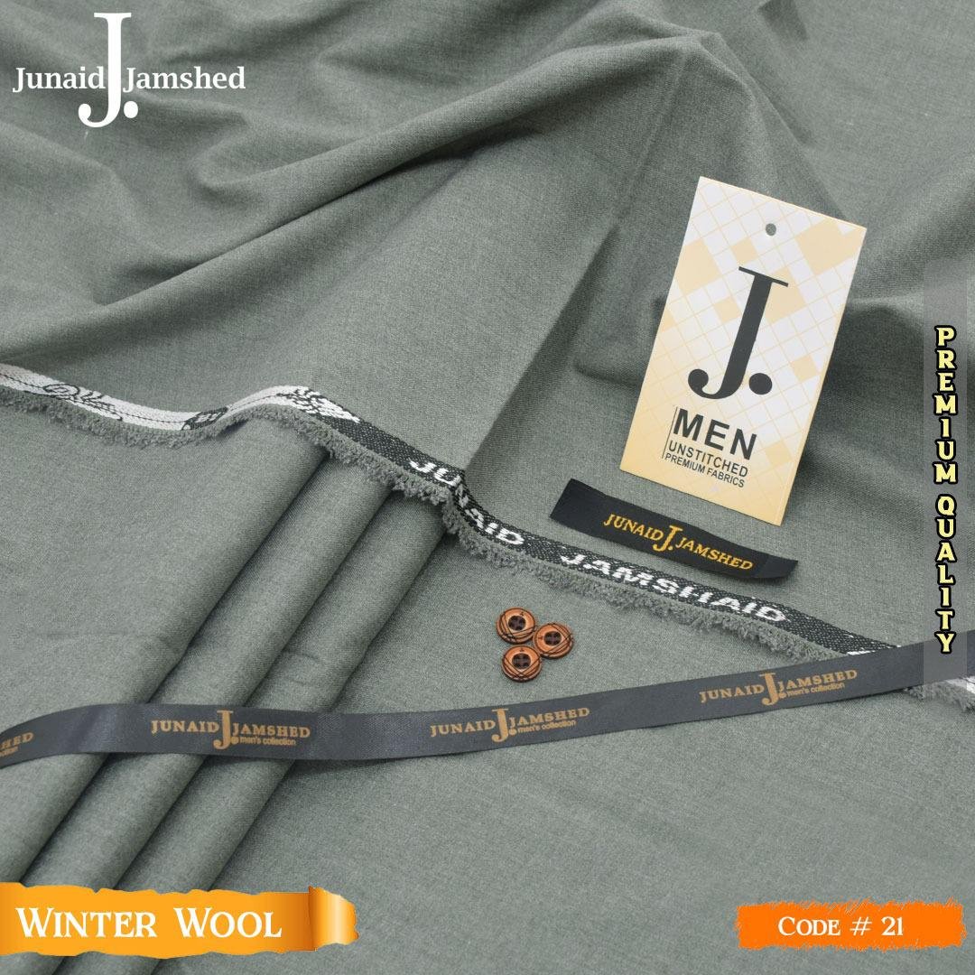 J. Winter SEMI WOOL* Premium unstitched Winter Season Wool Fabric.