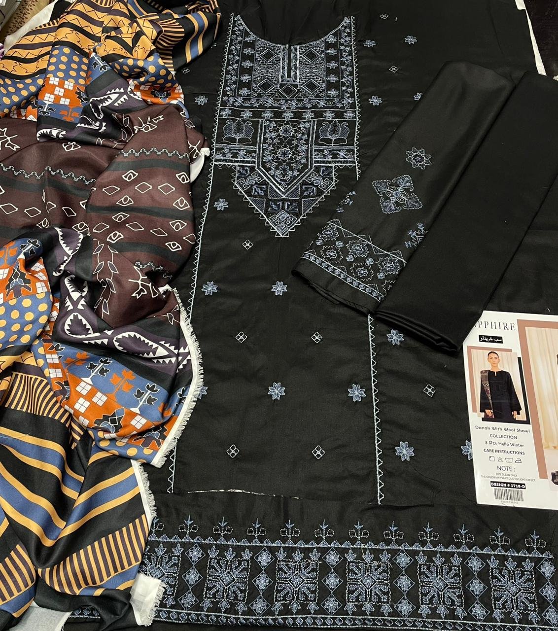 Sapphire 3pcs”_* _WiNTER’s COLLECTION DHANAK 2025_