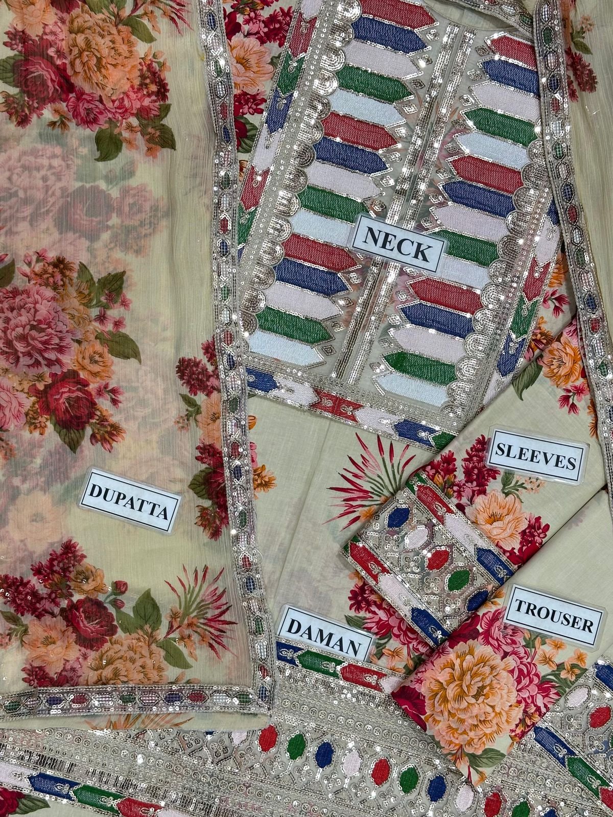 LAWN UN-STITCHED 3PC 🥳