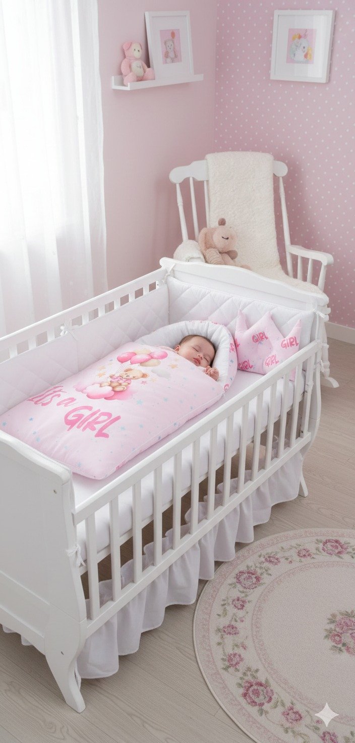 3.p ✨ Baby Carry Net with Crown Cushion 👑*