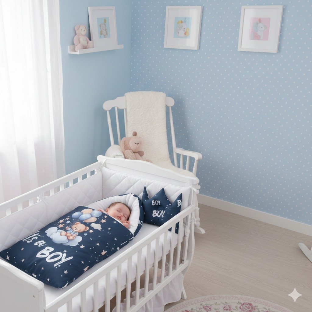 3.p ✨ Baby Carry Net with Crown Cushion 👑*