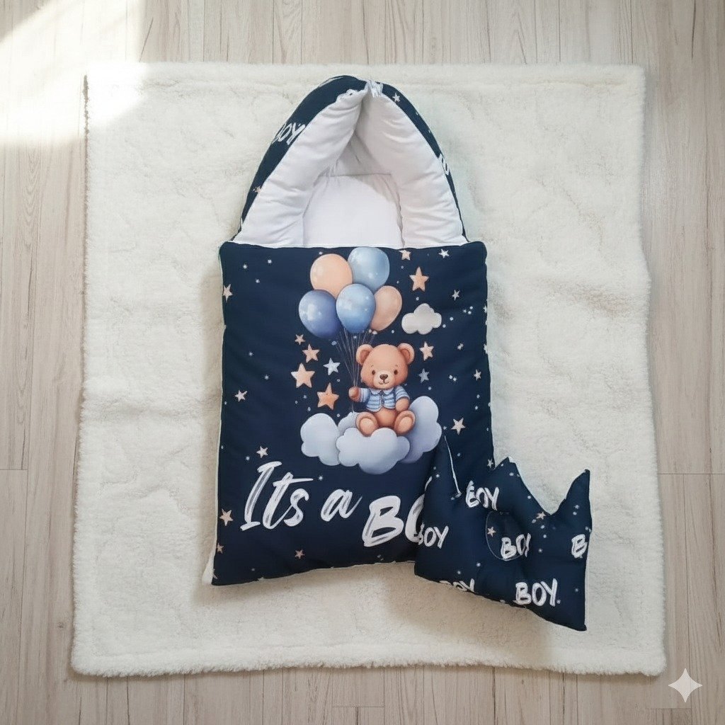 3.p ✨ Baby Carry Net with Crown Cushion 👑*