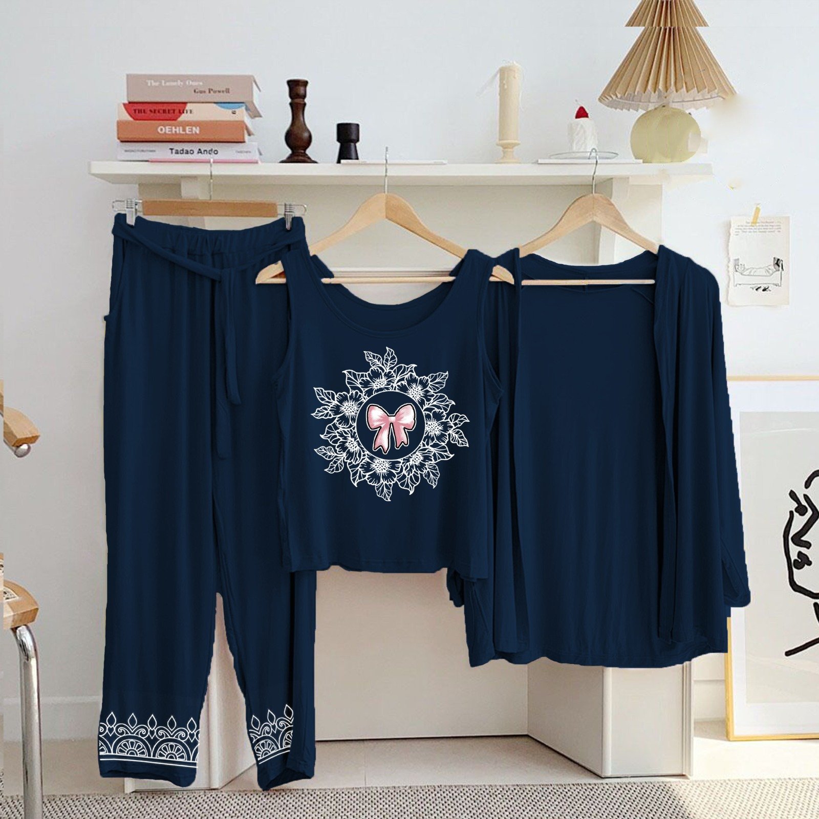 Big Bazaar New Arrivals Here 3 pc Night Suit Printed