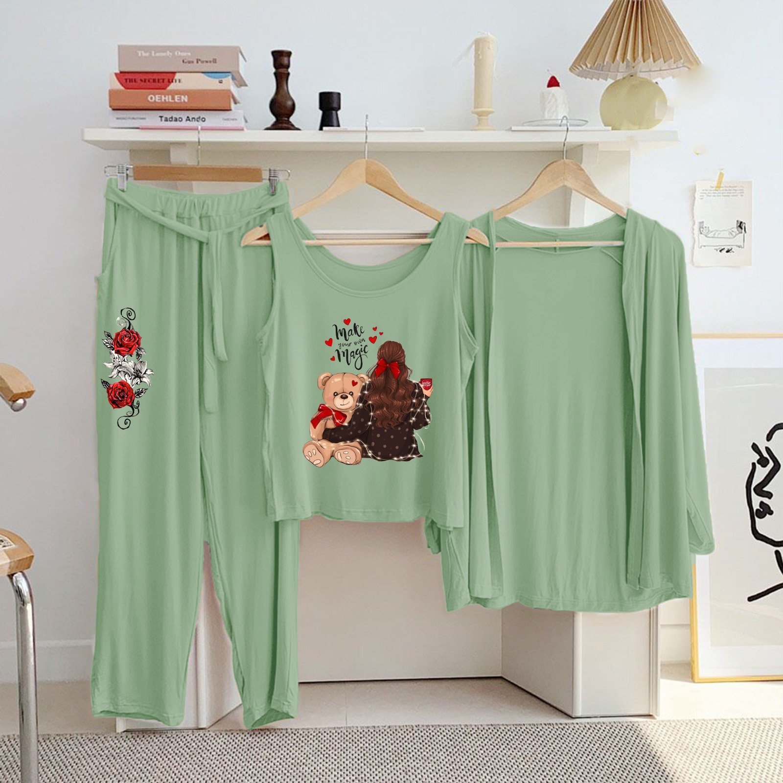 Big Bazaar New Arrivals Here 3 pc Night Suit Printed