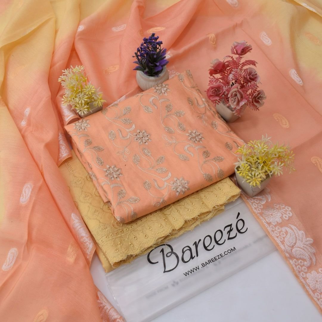 FABRIC : DORIYA COTTON LAWN ✅ *3pc Embroidery Doriya cotton Lawn*