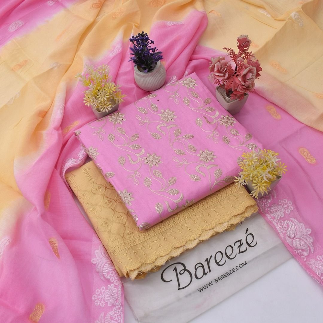 FABRIC : DORIYA COTTON LAWN ✅ *3pc Embroidery Doriya cotton Lawn*