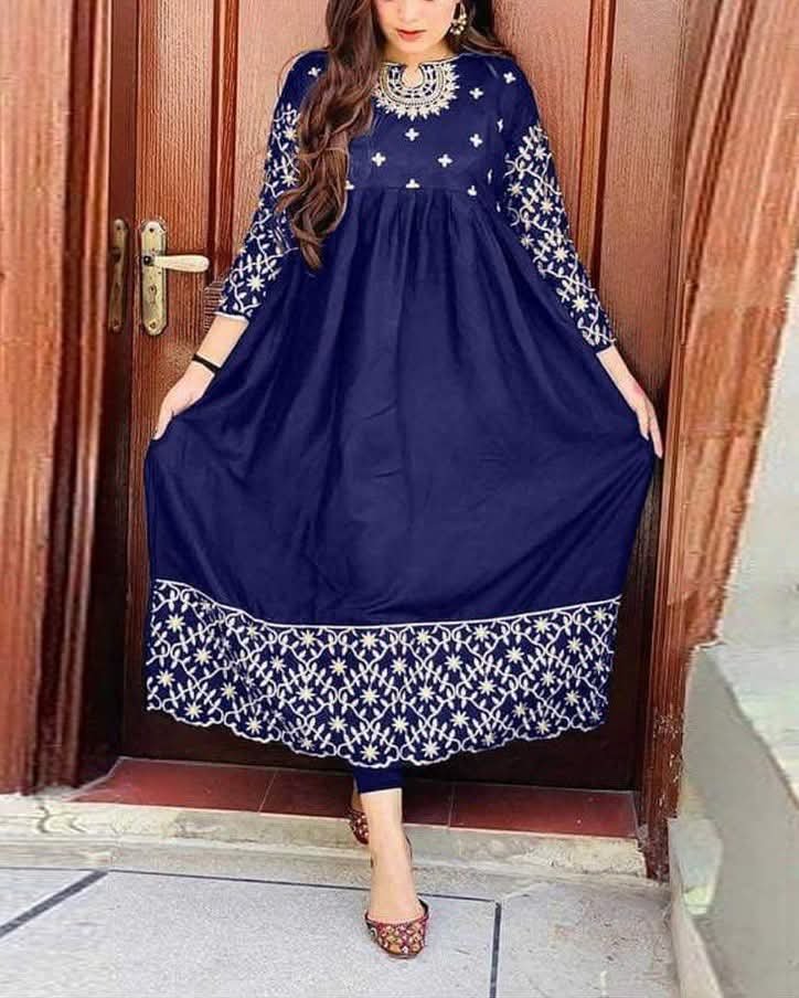 Embroidered 2pcs Maxi