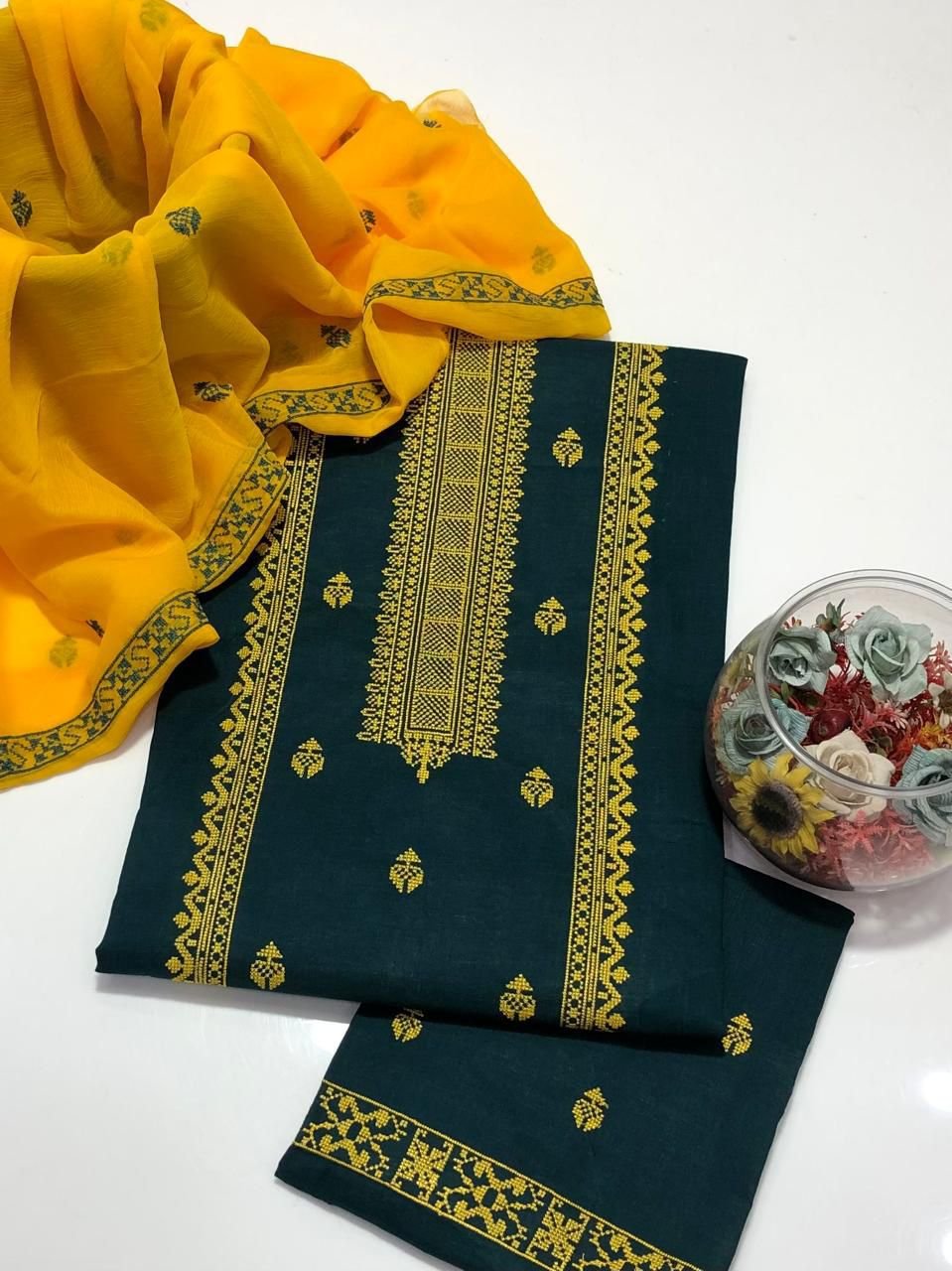 Embroidered* 3 Pc Suit – #Summer Collection #2026