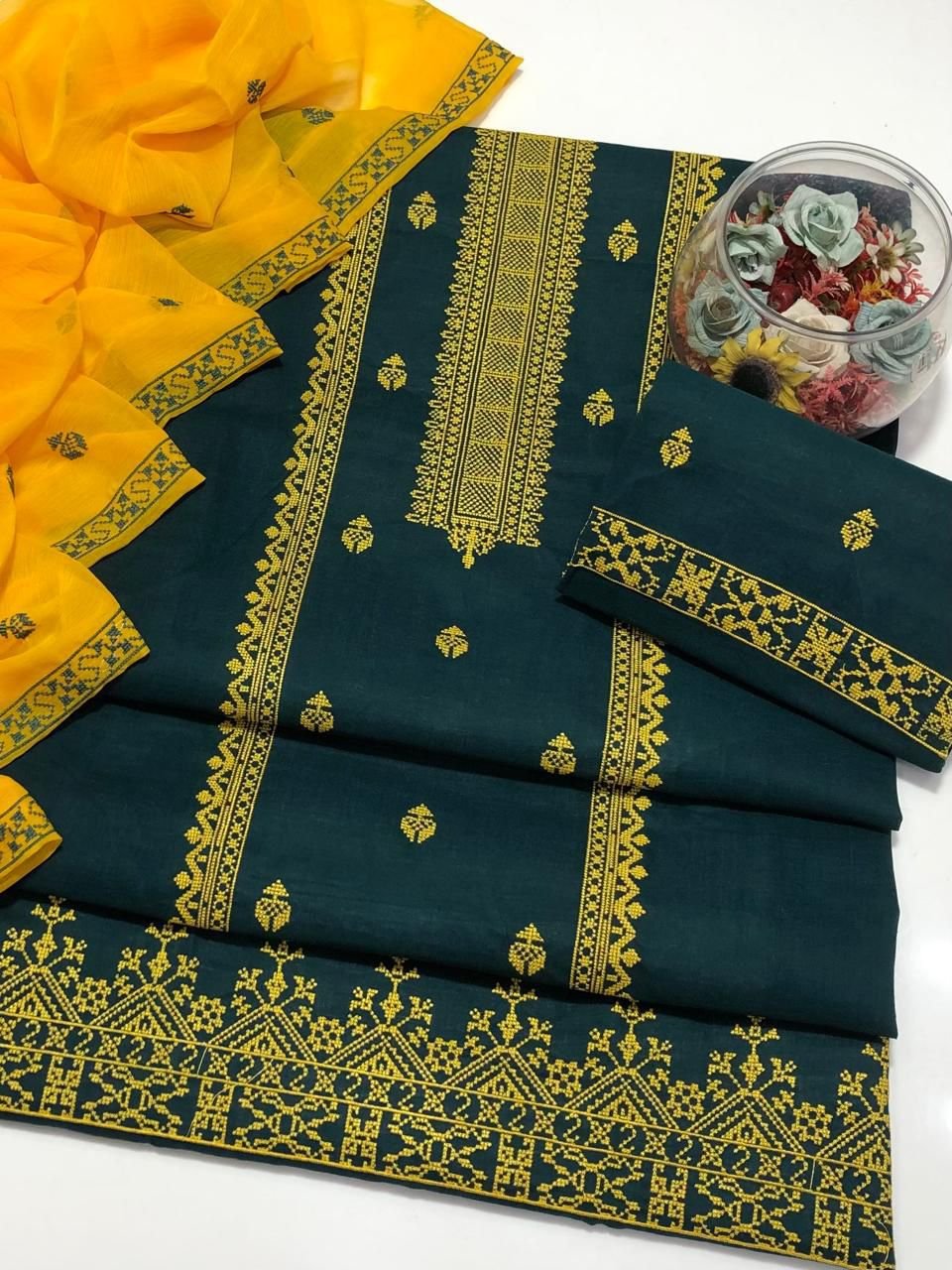 Embroidered* 3 Pc Suit – #Summer Collection #2026