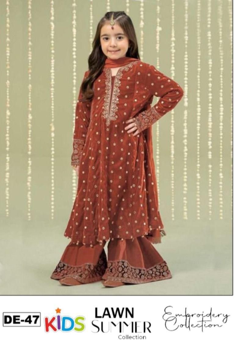 Lawn Eid collection 3pc kids