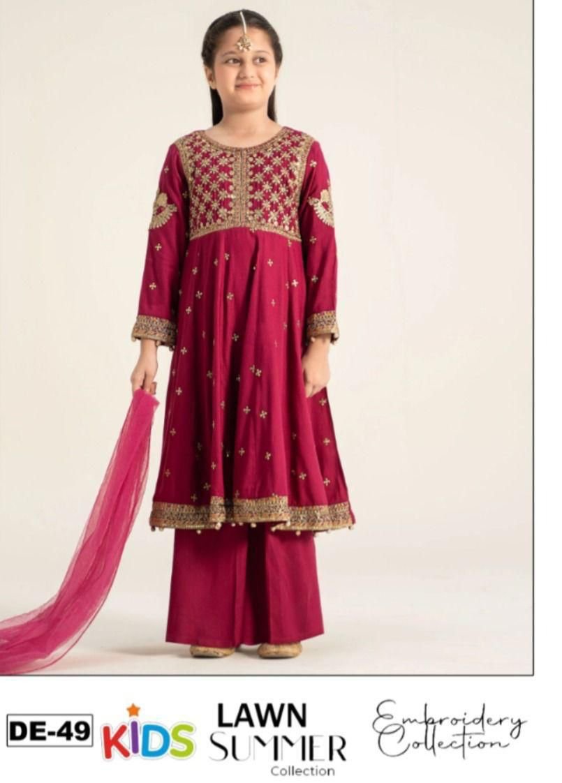 Lawn Eid collection 3pc kids