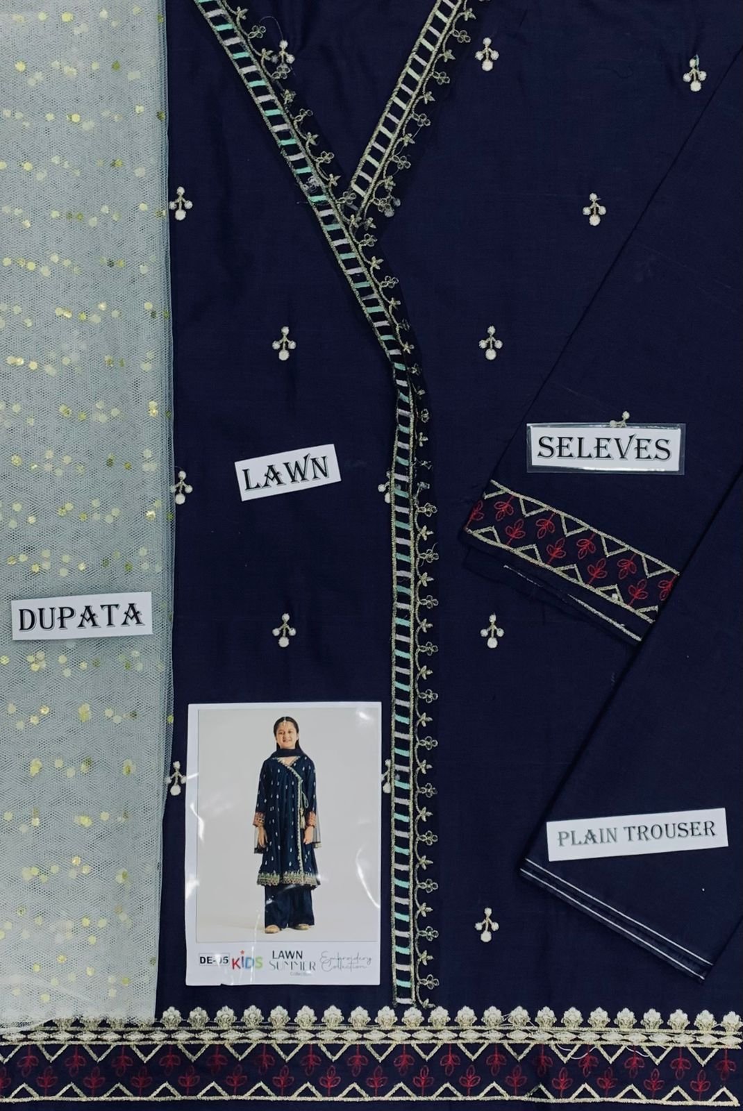 Lawn Eid collection 3pc kids