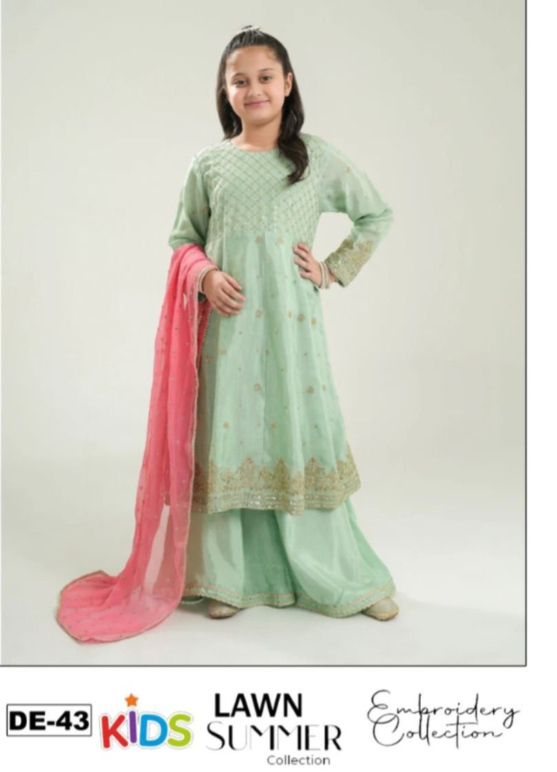 Lawn Eid collection 3pc kids