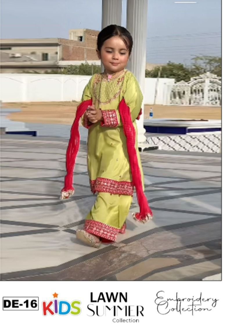 Lawn Eid collection 3pc kids