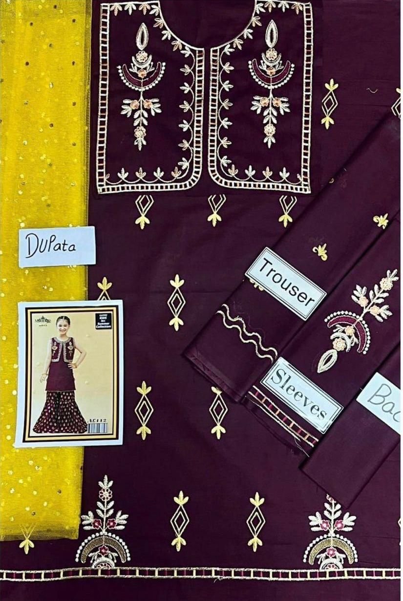 Lawn Eid collection 3pc kids