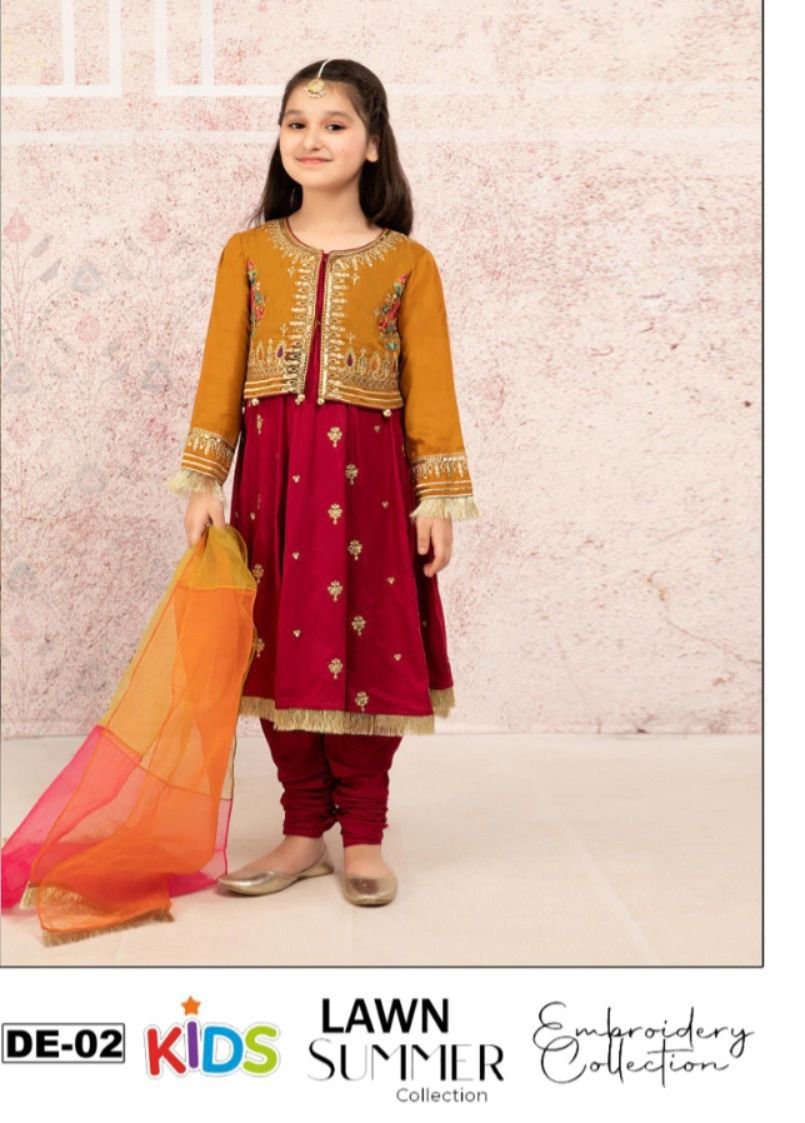 Lawn Eid collection 3pc kids