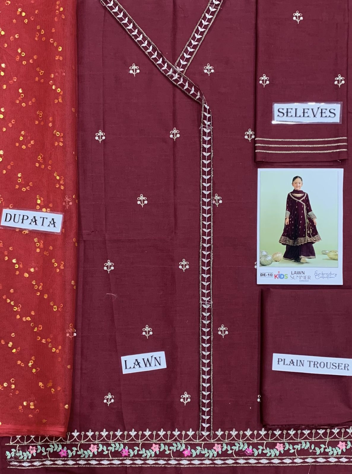 Lawn Eid collection 3pc kids