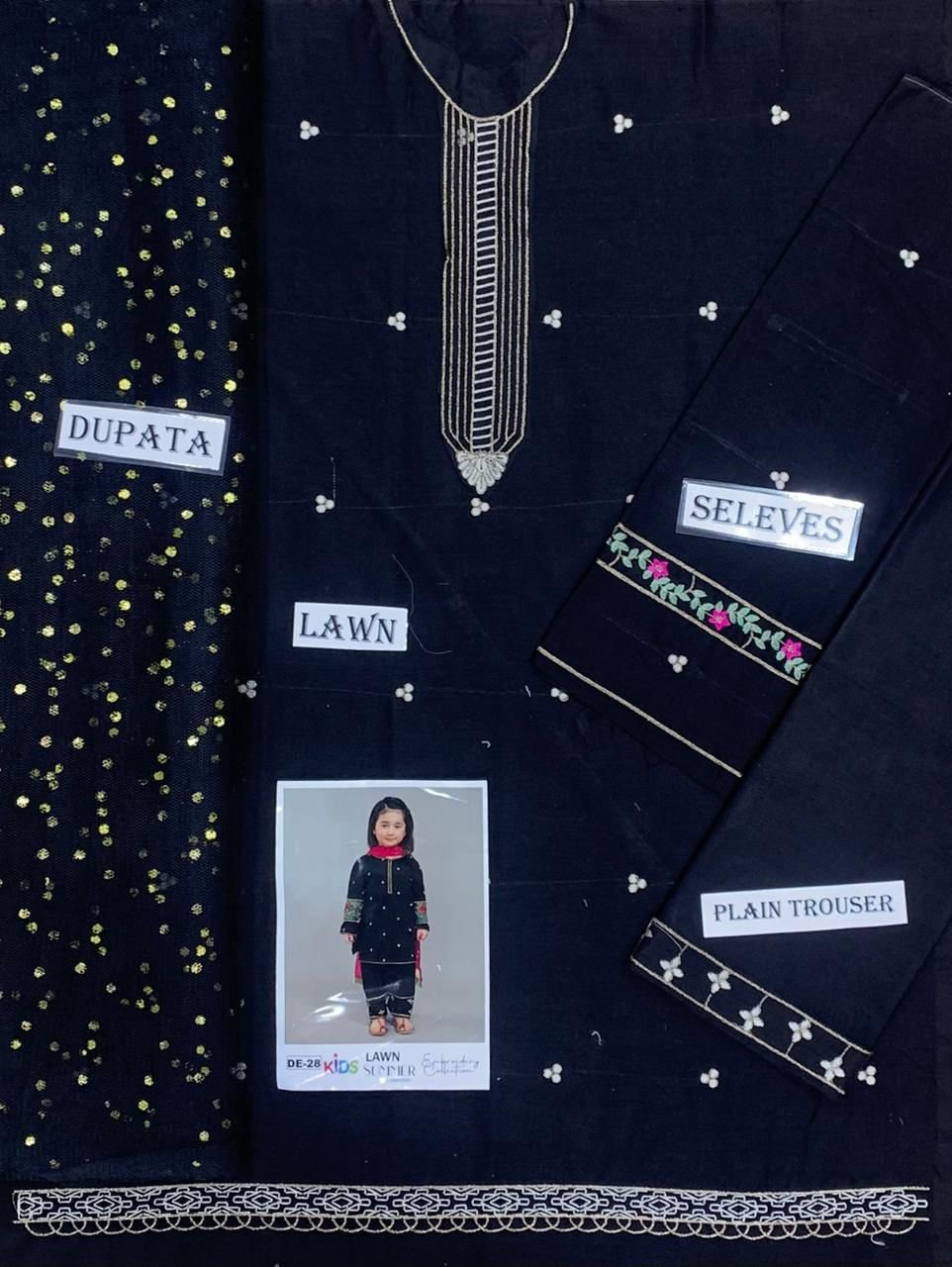 Lawn Eid collection 3pc kids