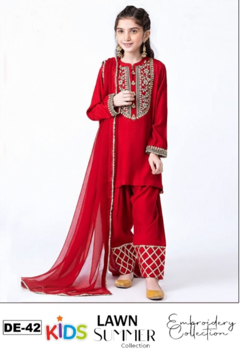 Lawn Eid collection 3pc kids
