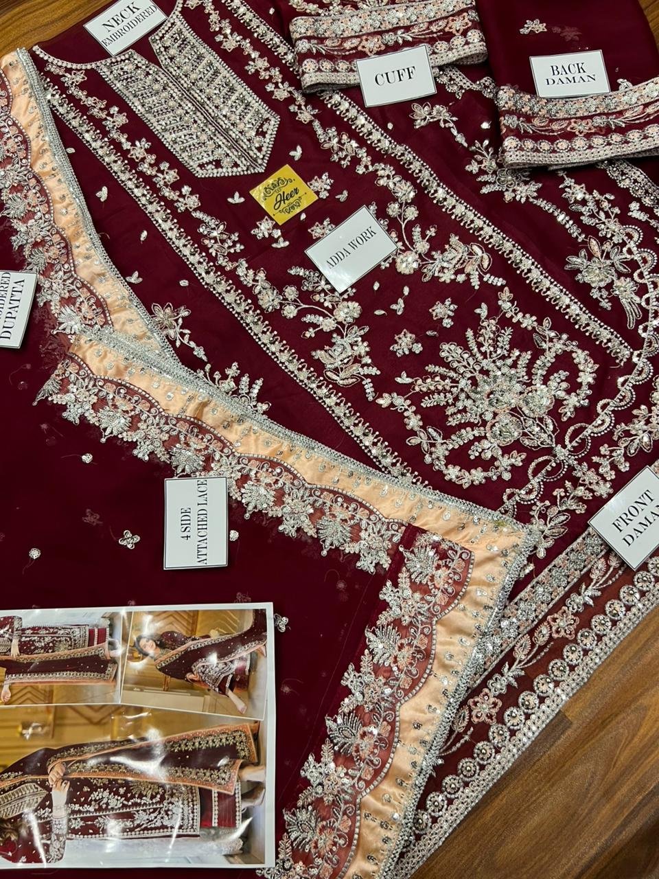 Aneela’s Luxury Embroidered Chiffon Wedding Collection-