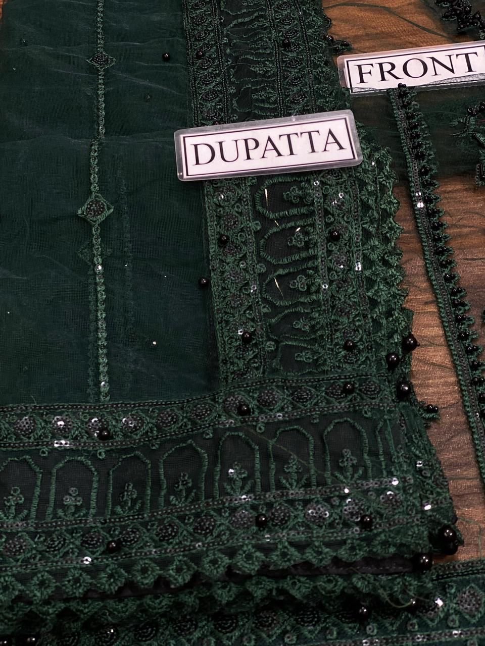 Front net Heavy emb With Totally hand work adda Work