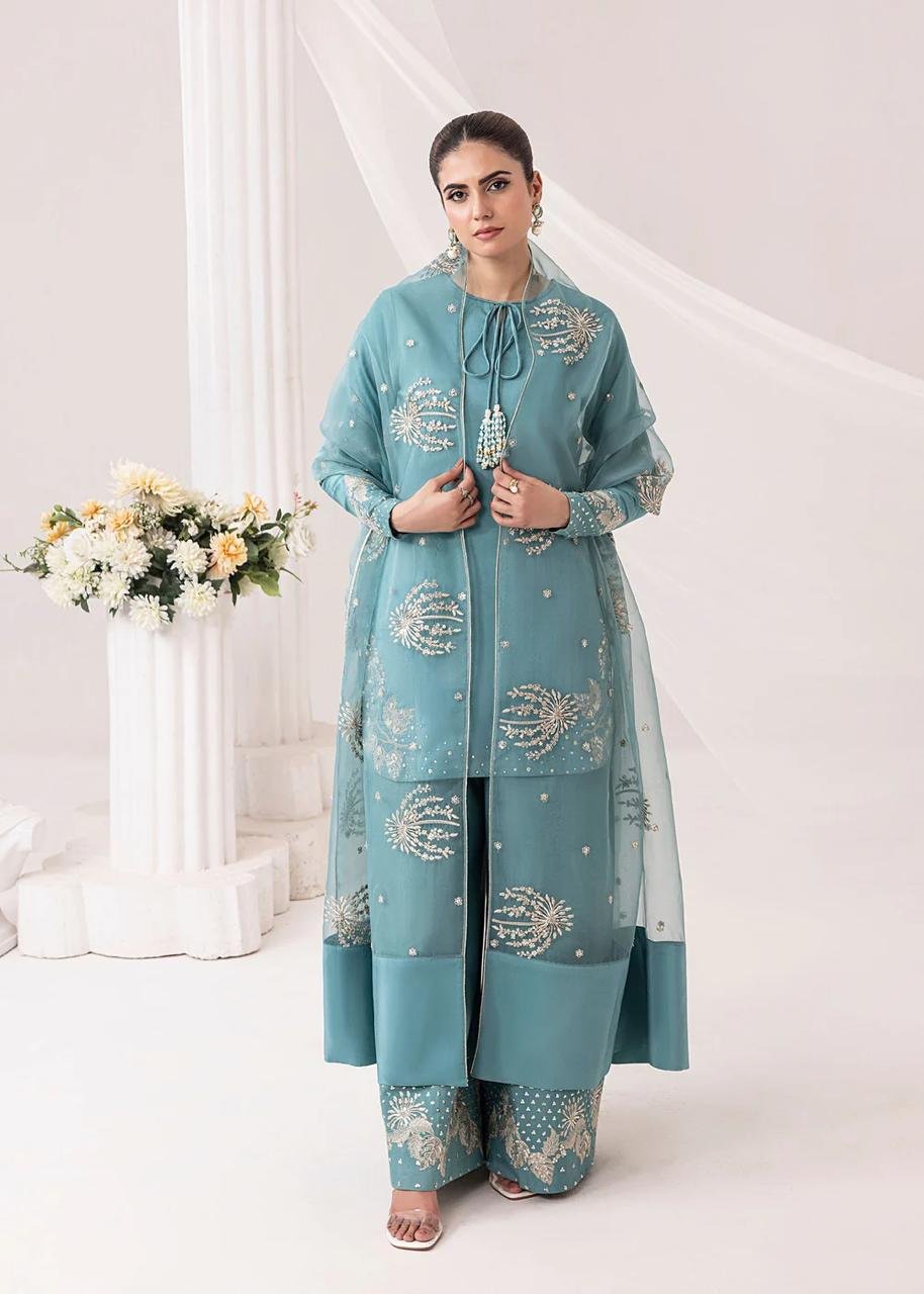 Erisha Embroidered 3Pc* Fabric: *ARABIC LAWN*