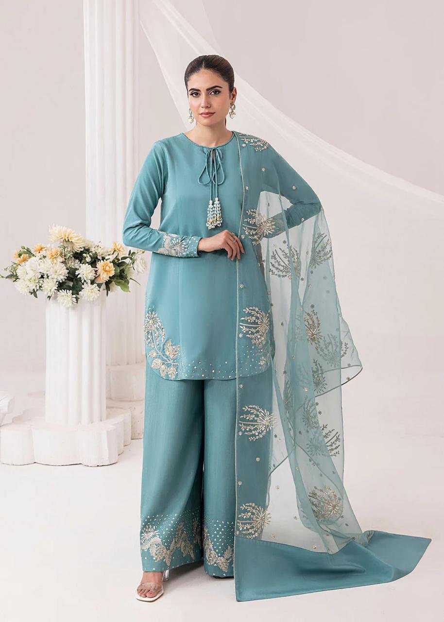 Erisha Embroidered 3Pc* Fabric: *ARABIC LAWN*