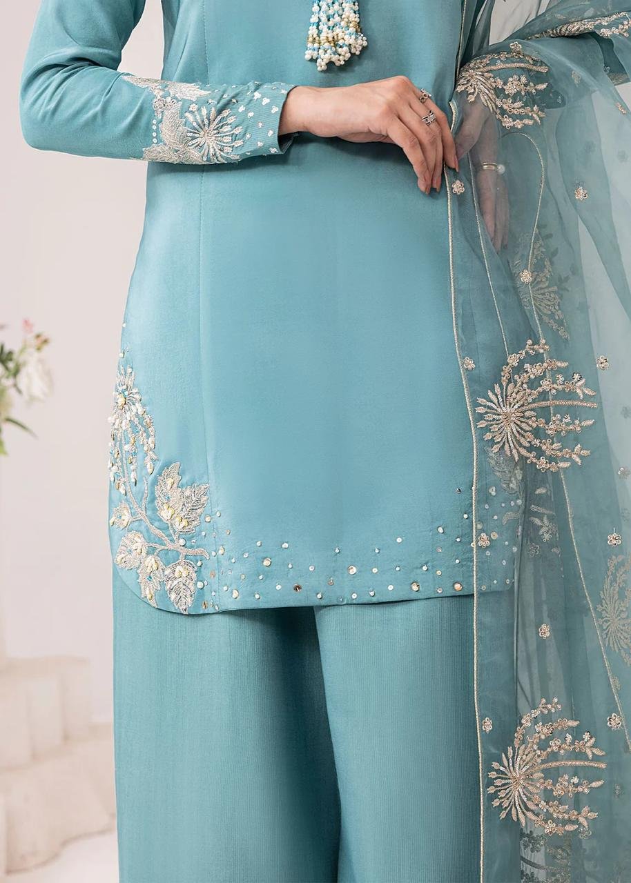 Erisha Embroidered 3Pc* Fabric: *ARABIC LAWN*