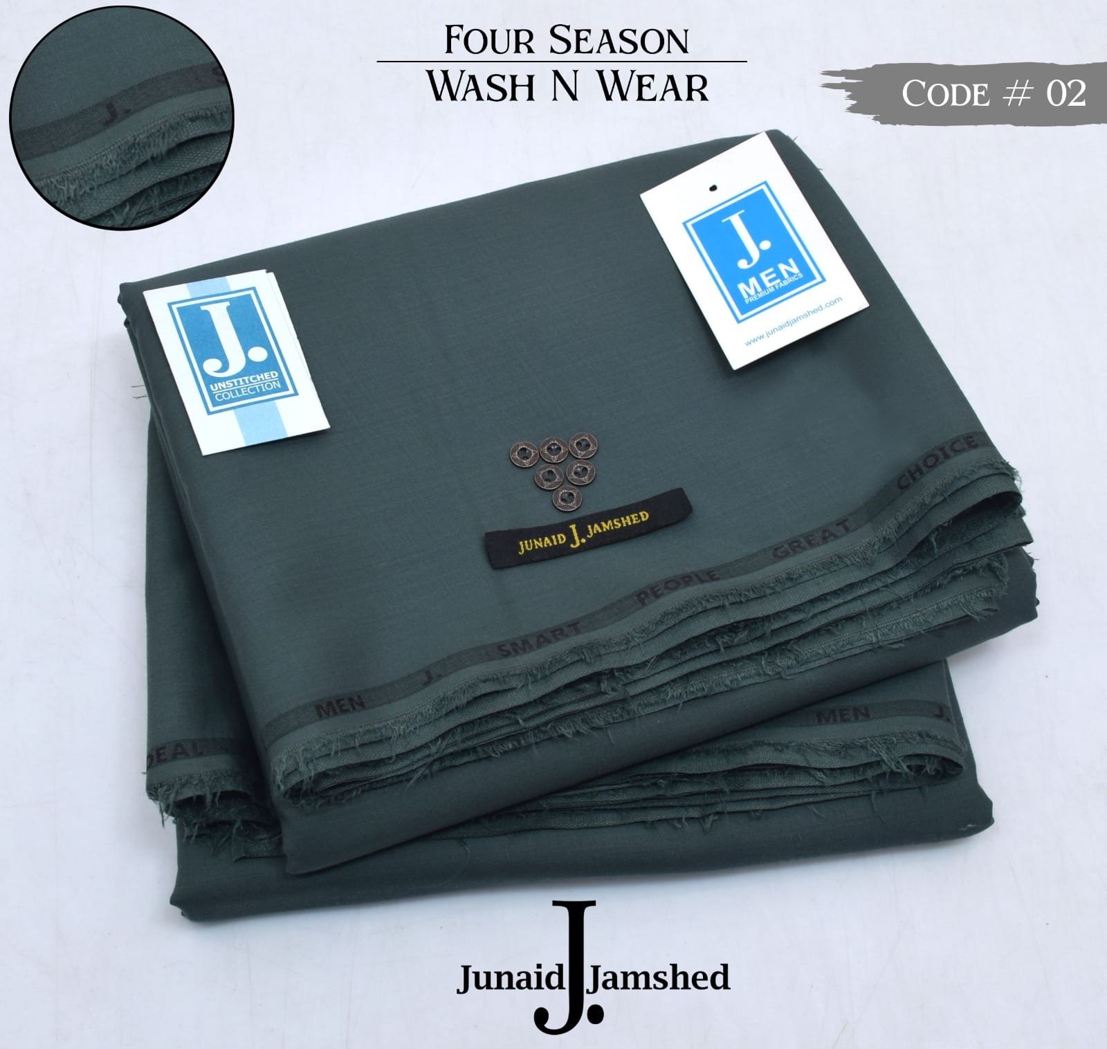 JUNAID JAMSHED* FOR SEASON .WASH N WEAR* ‎ Men’s Wear Unstitched*