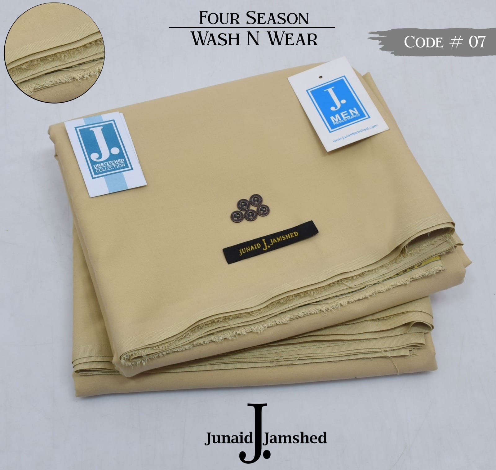 JUNAID JAMSHED* FOR SEASON .WASH N WEAR* ‎ Men’s Wear Unstitched*