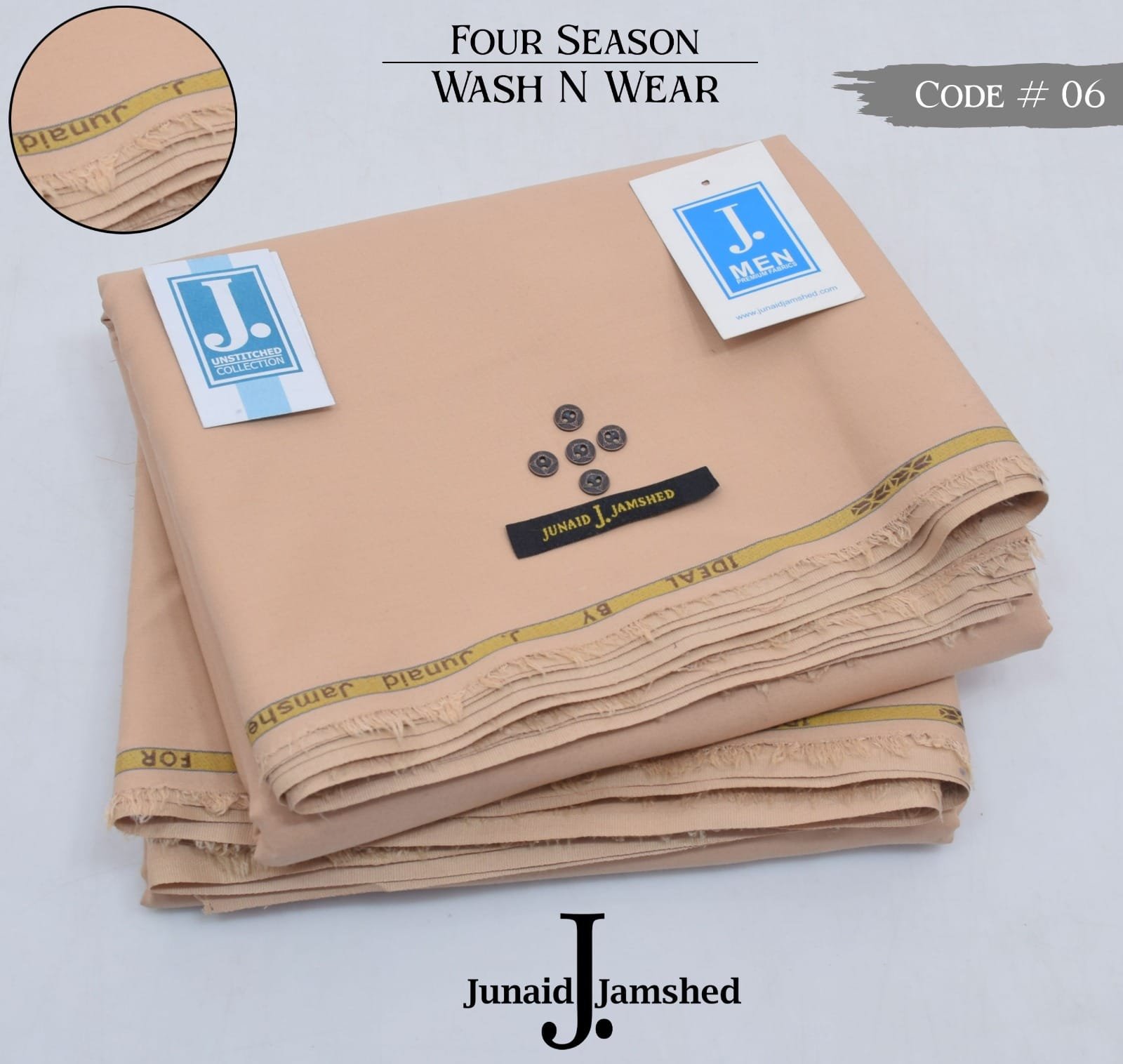 JUNAID JAMSHED* FOR SEASON .WASH N WEAR* ‎ Men’s Wear Unstitched*