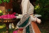 Ayesha Imran bridal maxi* RUEDAD E SAHR-A ravishing blush long frock
