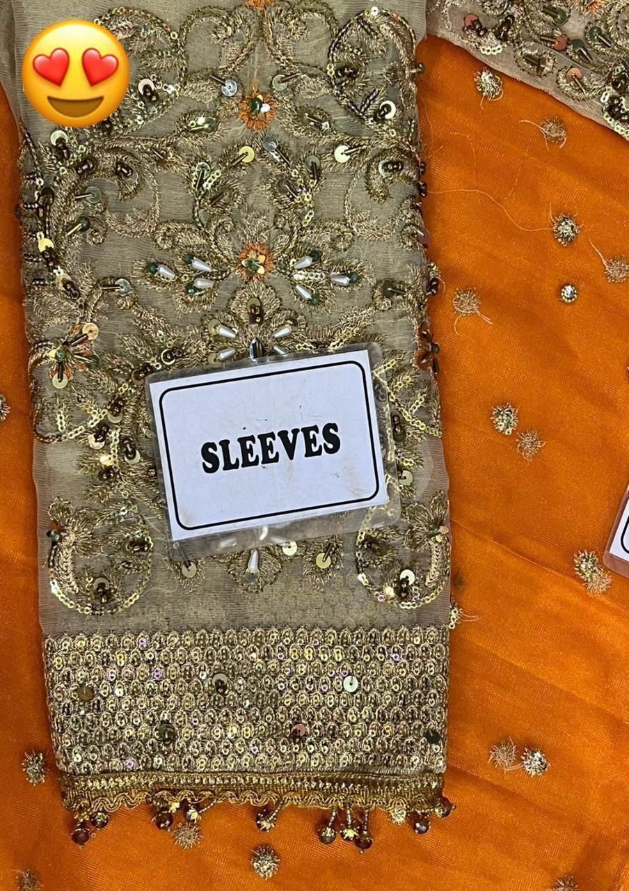 Ayesha Imran bridal maxi* RUEDAD E SAHR-A ravishing blush long frock