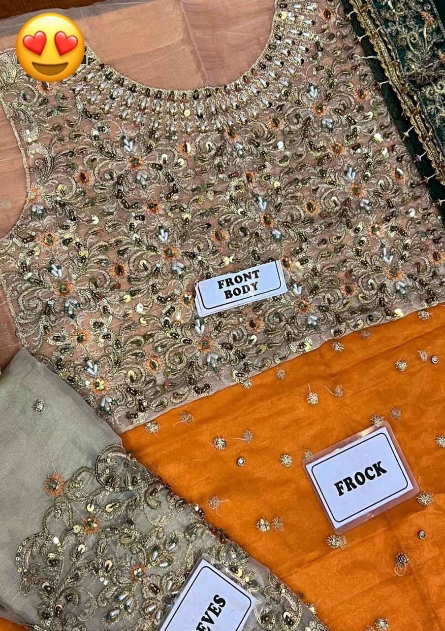 Ayesha Imran bridal maxi* RUEDAD E SAHR-A ravishing blush long frock