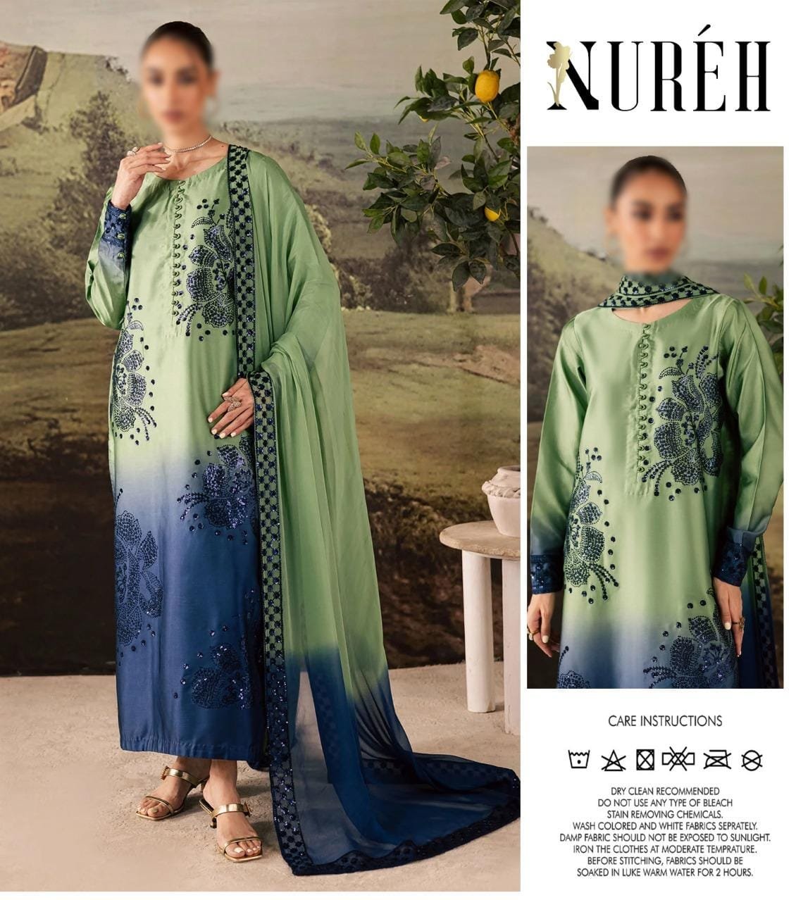 The most Hit code of the year design *Nureh* Unstitched 03 suit