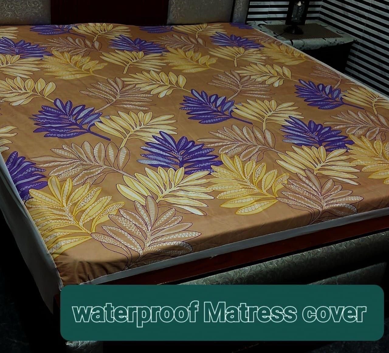Available Designs of Fancy printed Waterproof Mattress Fitted BedSheet*