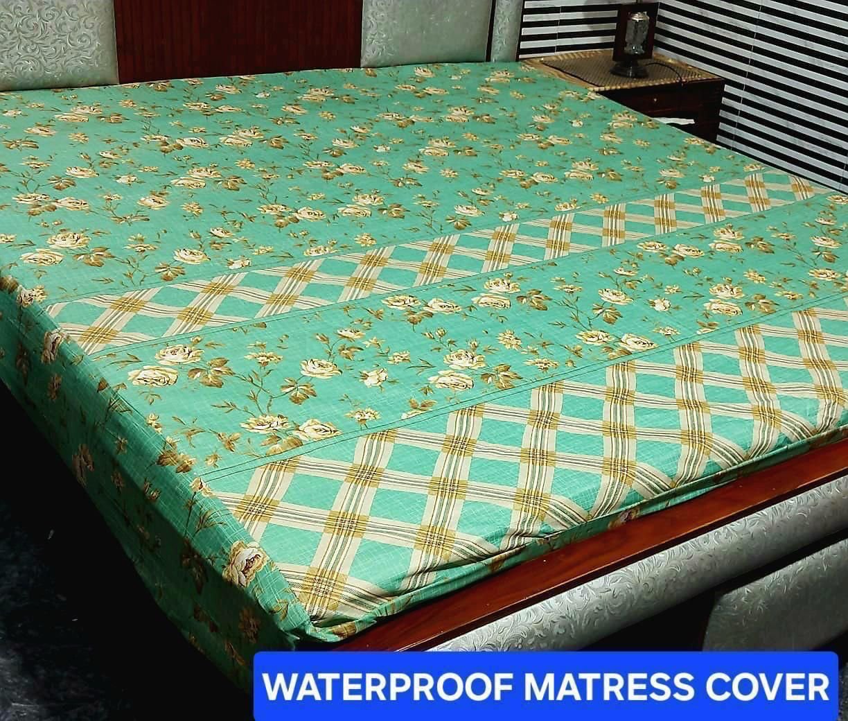 Available Designs of Fancy printed Waterproof Mattress Fitted BedSheet*