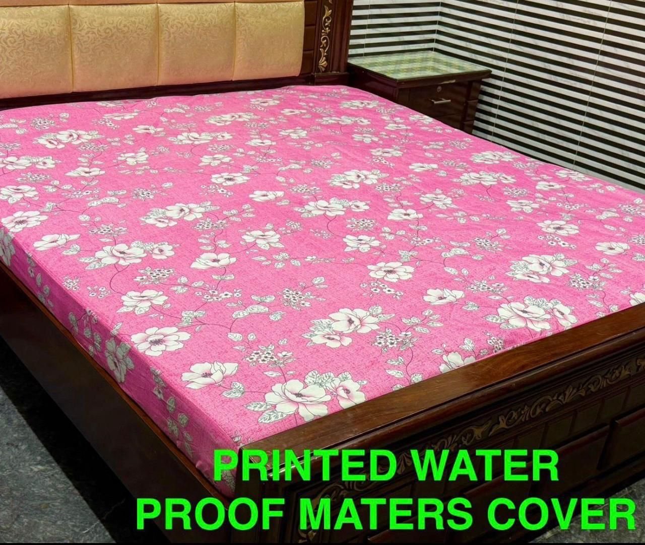 Available Designs of Fancy printed Waterproof Mattress Fitted BedSheet*