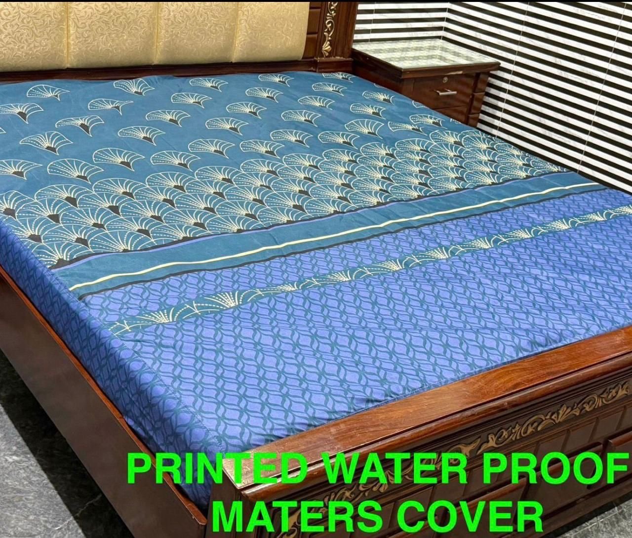 Available Designs of Fancy printed Waterproof Mattress Fitted BedSheet*