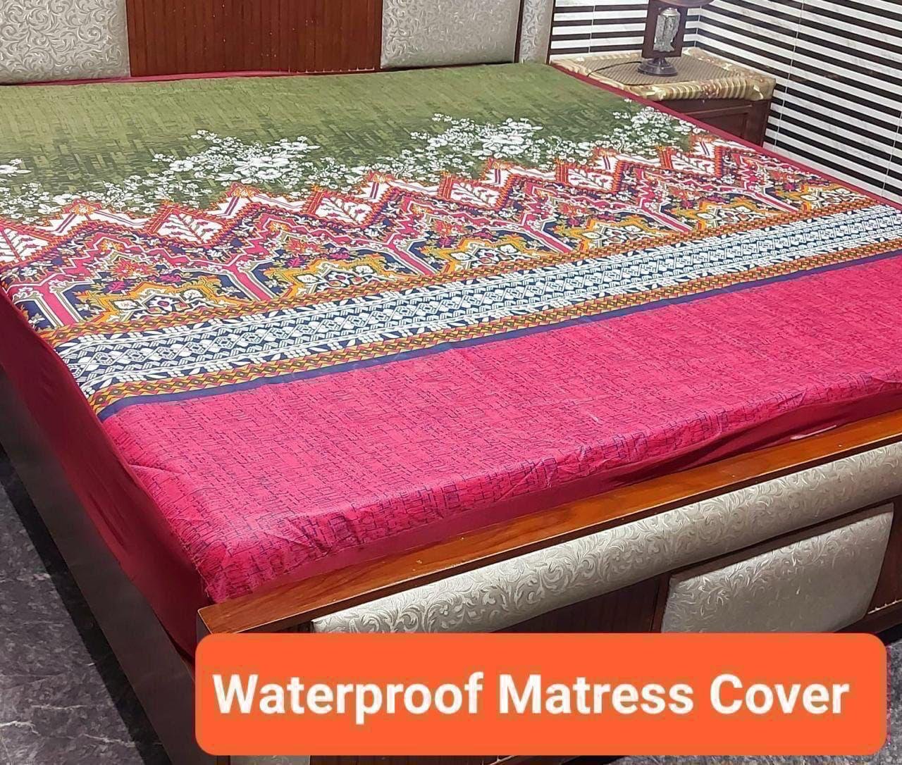*Available Designs of Fancy printed Waterproof Mattress Fitted BedSheet*