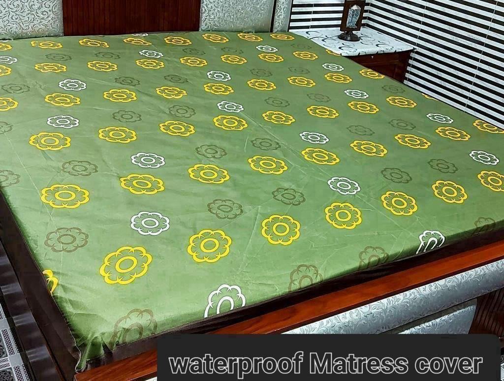 Available Designs of Fancy printed Waterproof Mattress Fitted BedSheet*