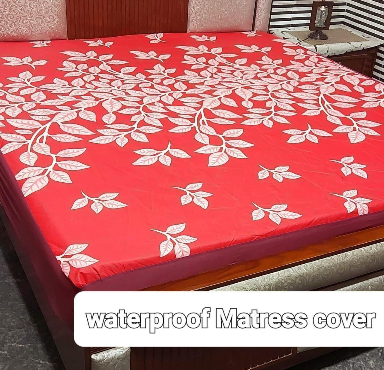 Available Designs of Fancy printed Waterproof Mattress Fitted BedSheet*