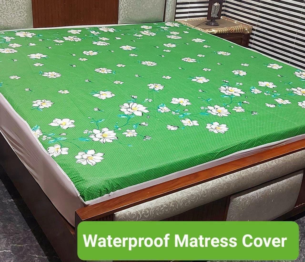 Available Designs of Fancy printed Waterproof Mattress Fitted BedSheet*